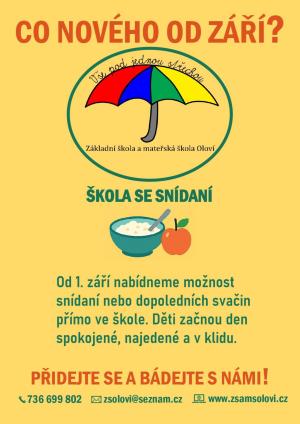 Od září - Škola se snídaní